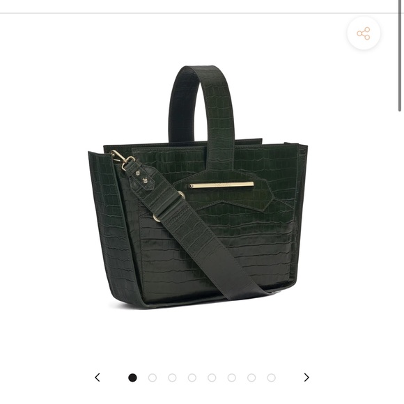 Naissant Manon Crossbody Forest Green Croc - Picture 6 of 9